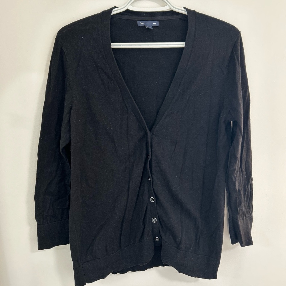 GAP Women's Classic Black Cardigan